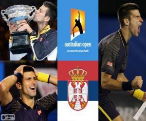 Puzzle Novak Djokovic 2013 Australian Open πρωταθλητής